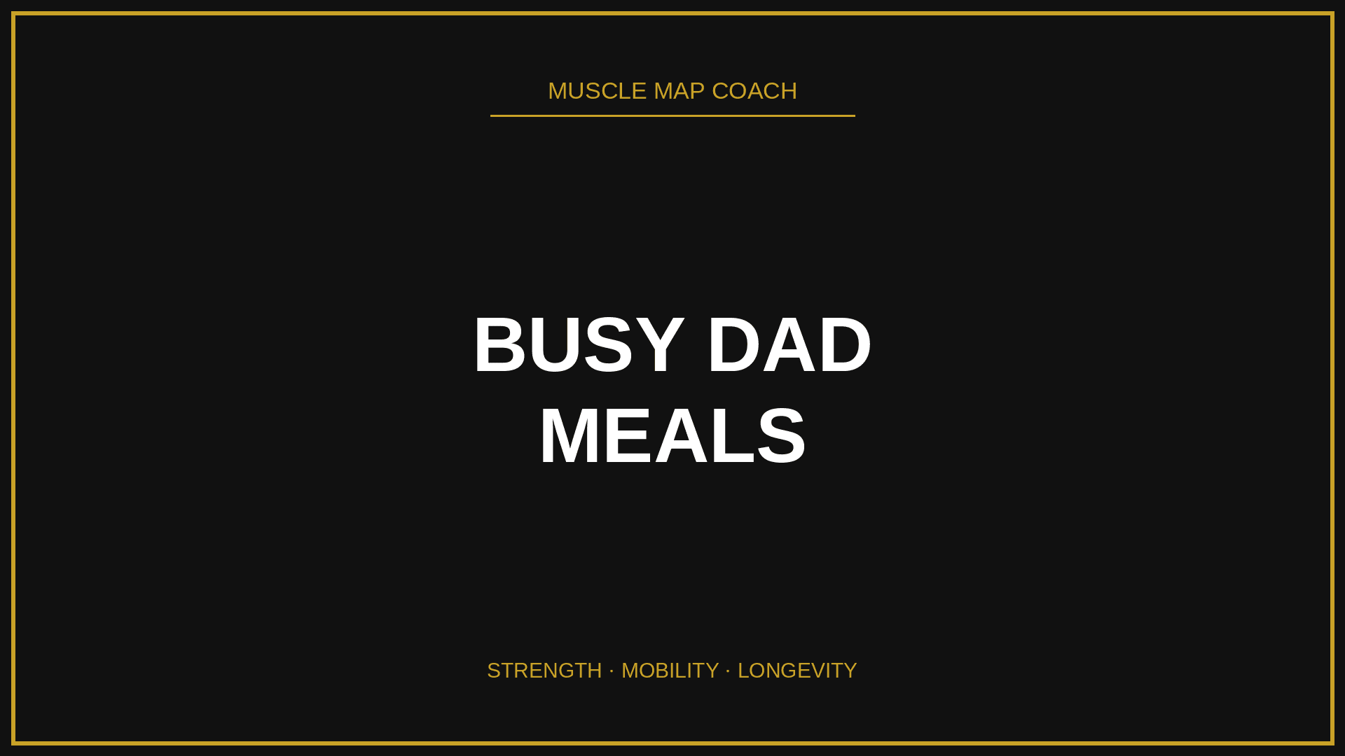 High-Protein Meals for Busy Dads