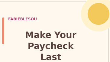 Make Your Paycheck Last: Budget Workbook