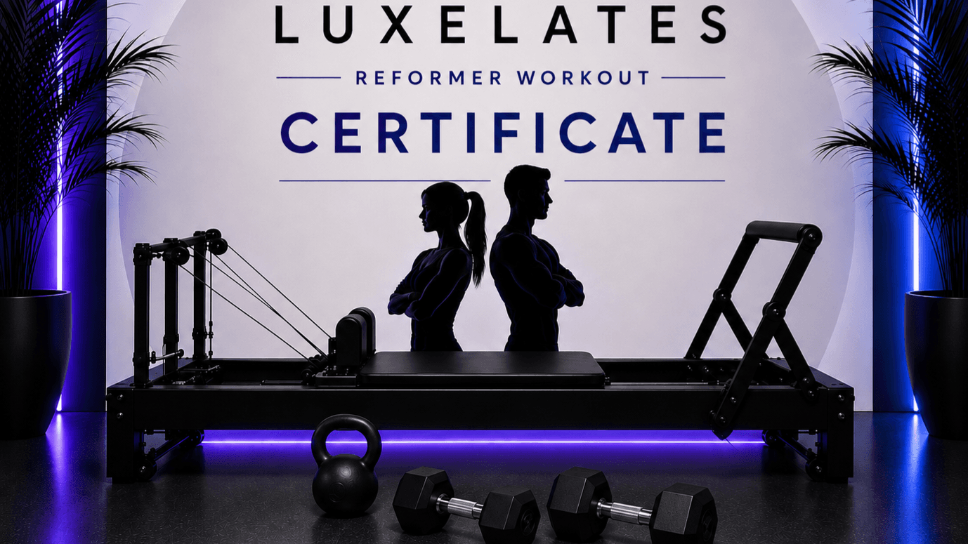 Luxelates Reformer Workout Certificates