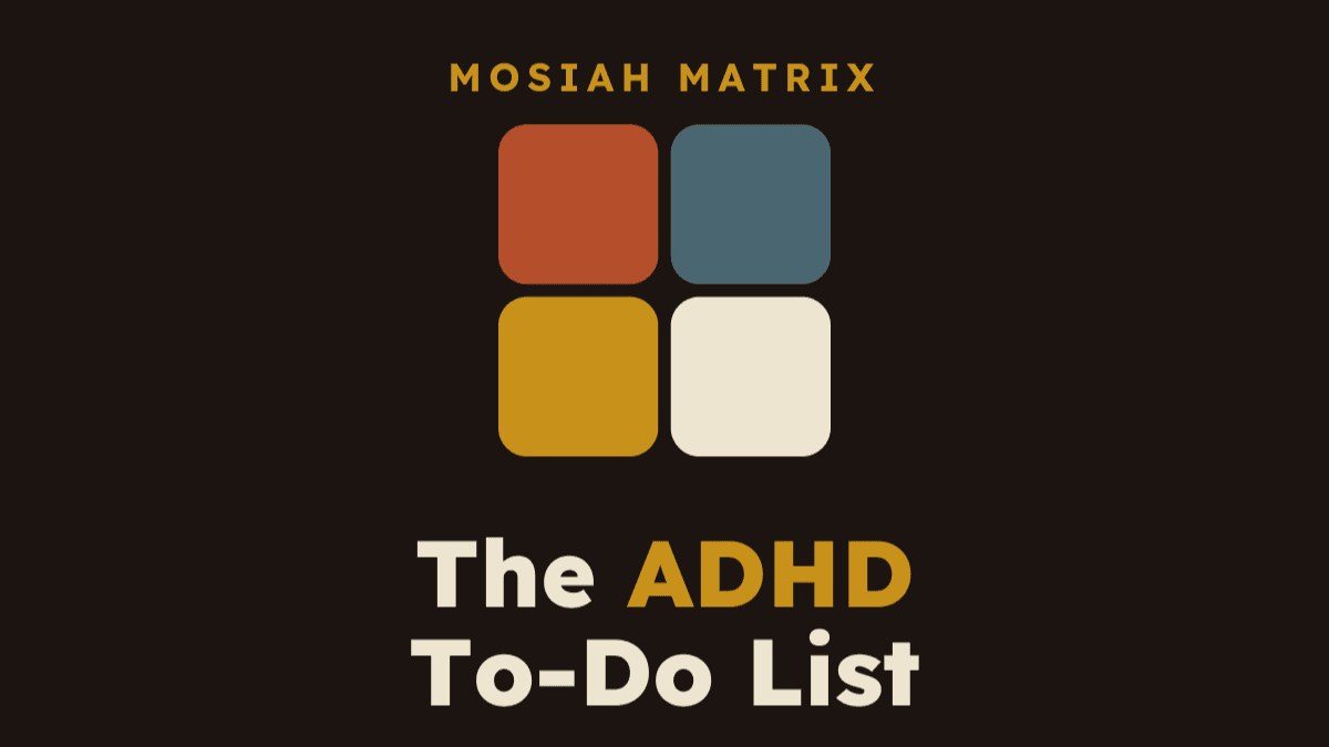 ADHD Friendly To-Do List (FREE)