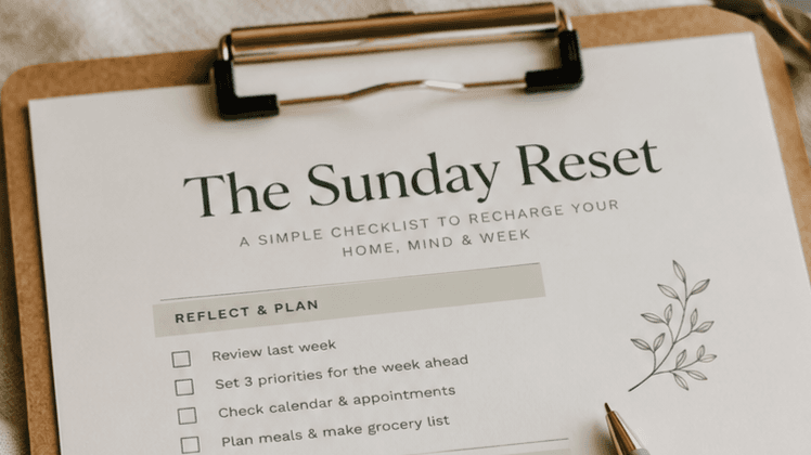 The Sunday Reset: Calmer Mondays Start Here