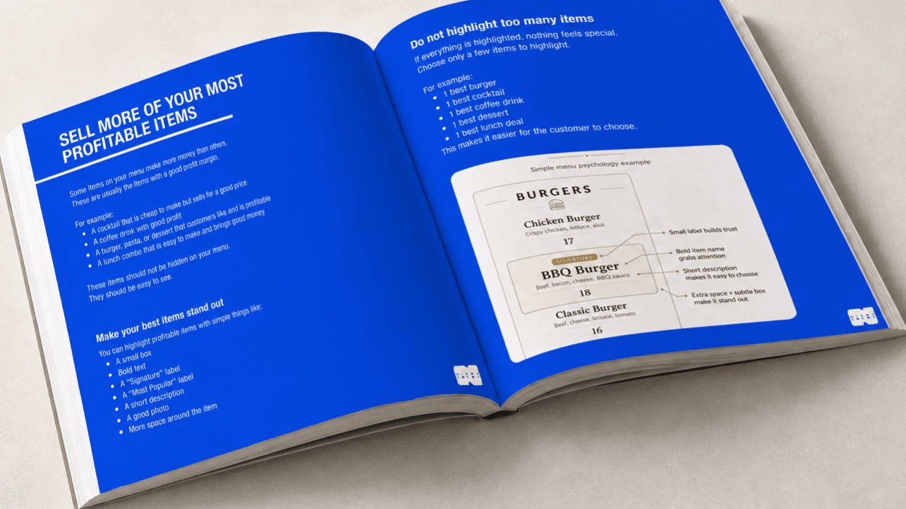 Profitable Menu Playbook: Menu Engineering