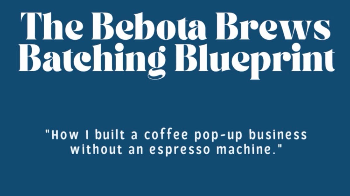 Bebota Brews | The Original Blueprint