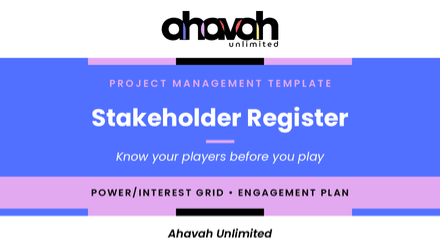 Stakeholder Register Template (Word)