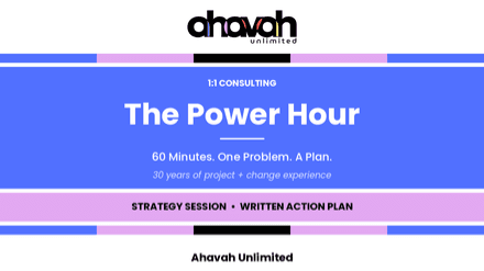 Power Hour-1:1 Project & Change Strategy Session