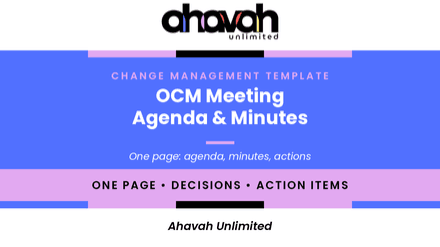OCM Meeting Agenda & Minutes Template (Word)