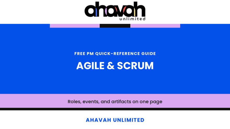 Agile & Scrum  - QRG (Free)