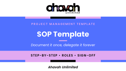 SOP Template (Word)