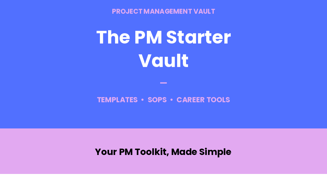 The PM Starter Vault