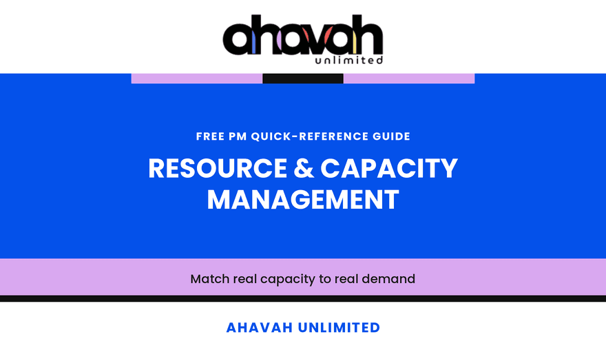 Resource & Capacity Management  - QRG (Free)