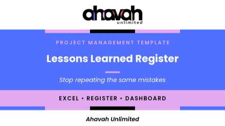 Lessons Learned Register Template (Excel)