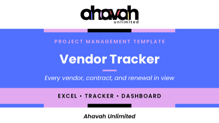 Vendor Tracker Template (Excel)