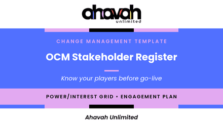 OCM Stakeholder Register Template (Word)