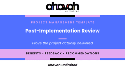 Post-Implementation Review Template (Word)