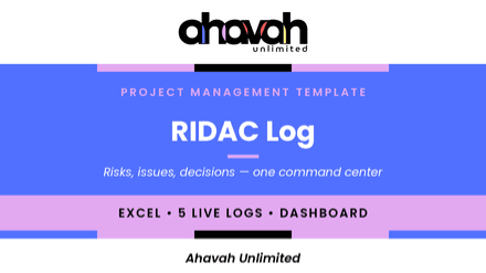 RIDAC Log Template (Excel)