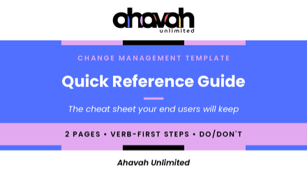 Quick Reference Guide Template (Word)