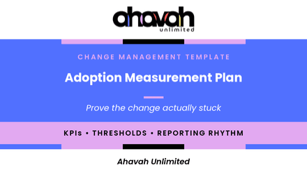 Adoption Measurement Plan Template (Word)