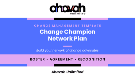 Change Champion Network Plan Template (Word)