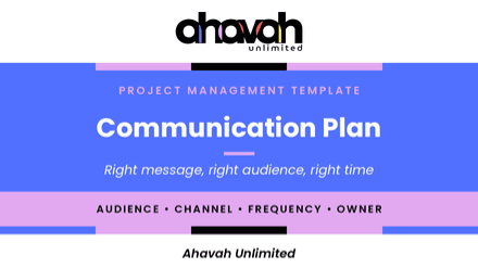 Communication Plan Template (Word)