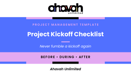 Project Kickoff Checklist Template (Word)