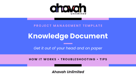 Knowledge Document Template (Word)