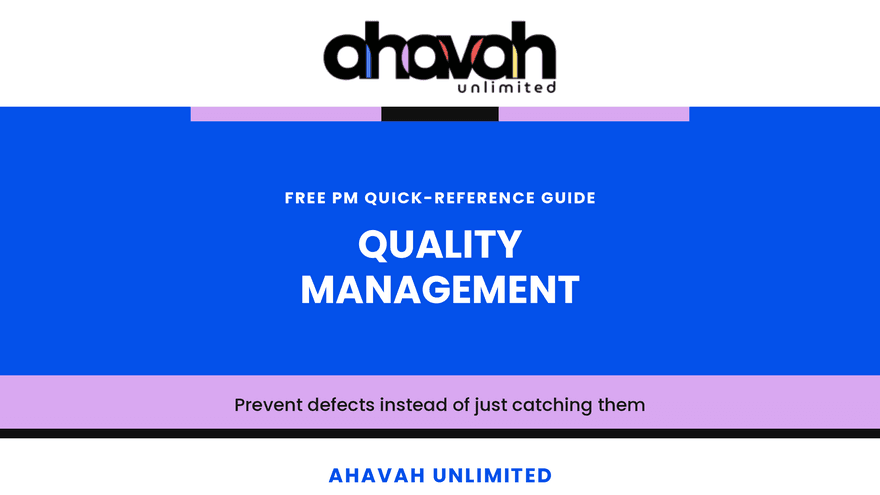 Quality Management  - QRG (Free)