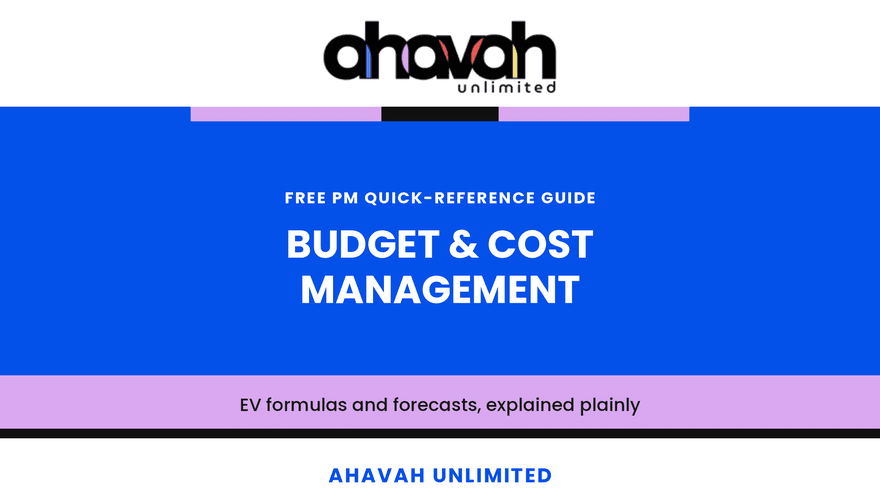 Budget & Cost Management  - QRG (Free)