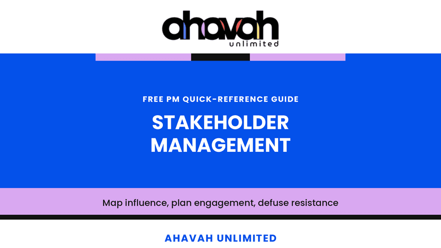 Stakeholder Management  - QRG (Free)