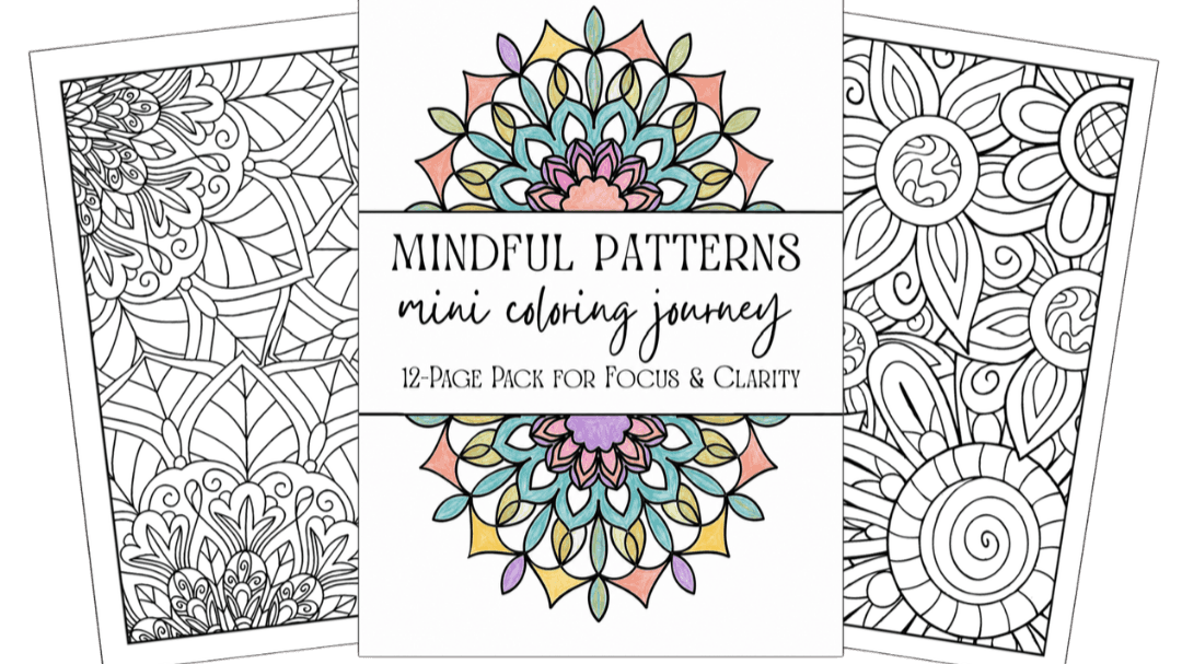 Mindful Patterns Mini Coloring Journey
