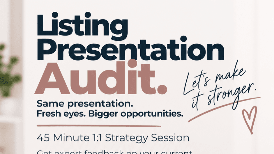 Book Your Listing Presentation Audit 