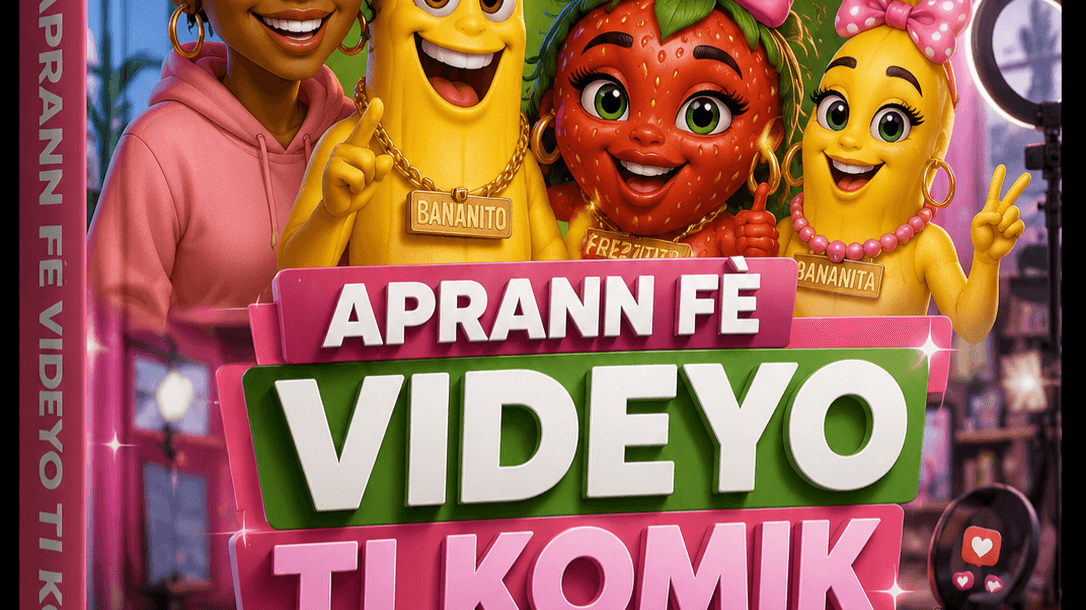 Aprann fè video AI. 🤖 Ti komik Bananito Serie 