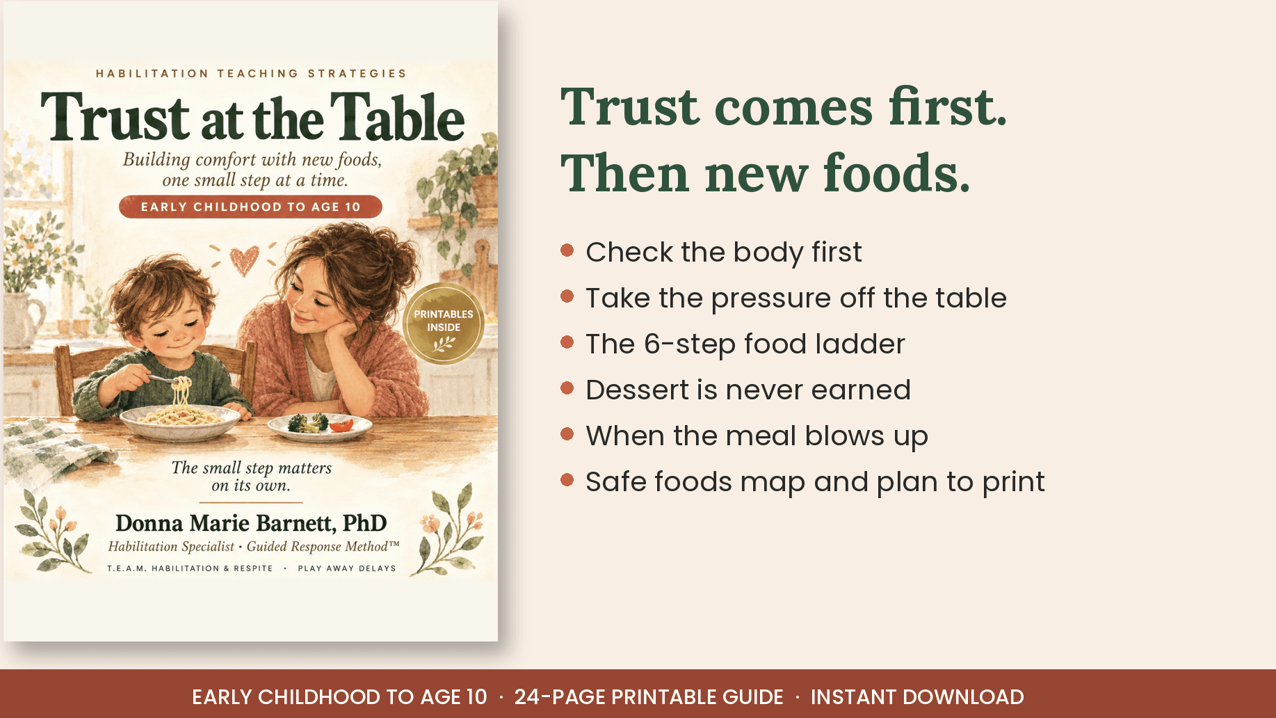 Trust at the Table: Ages 0 to 10