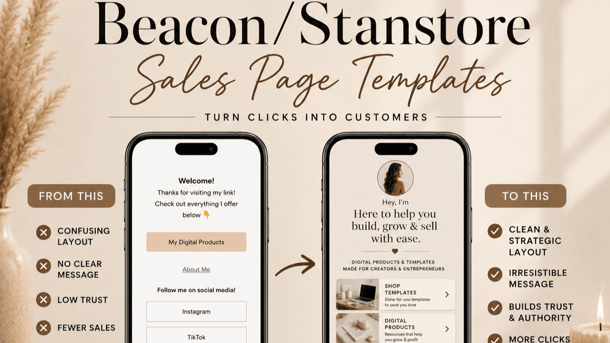 Beacon/Stanstore Sales Page Templates