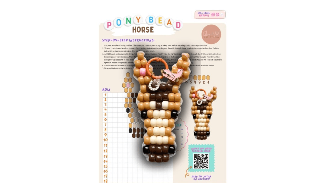 Pony Bead Horse Pattern