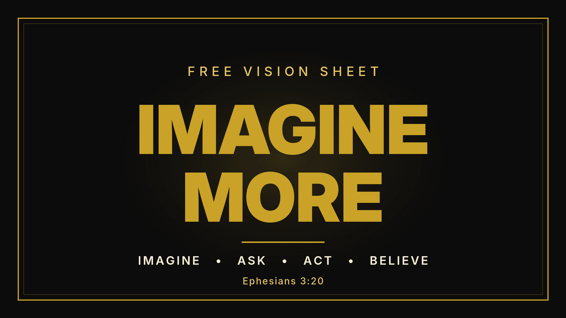 Free Vision Sheet
