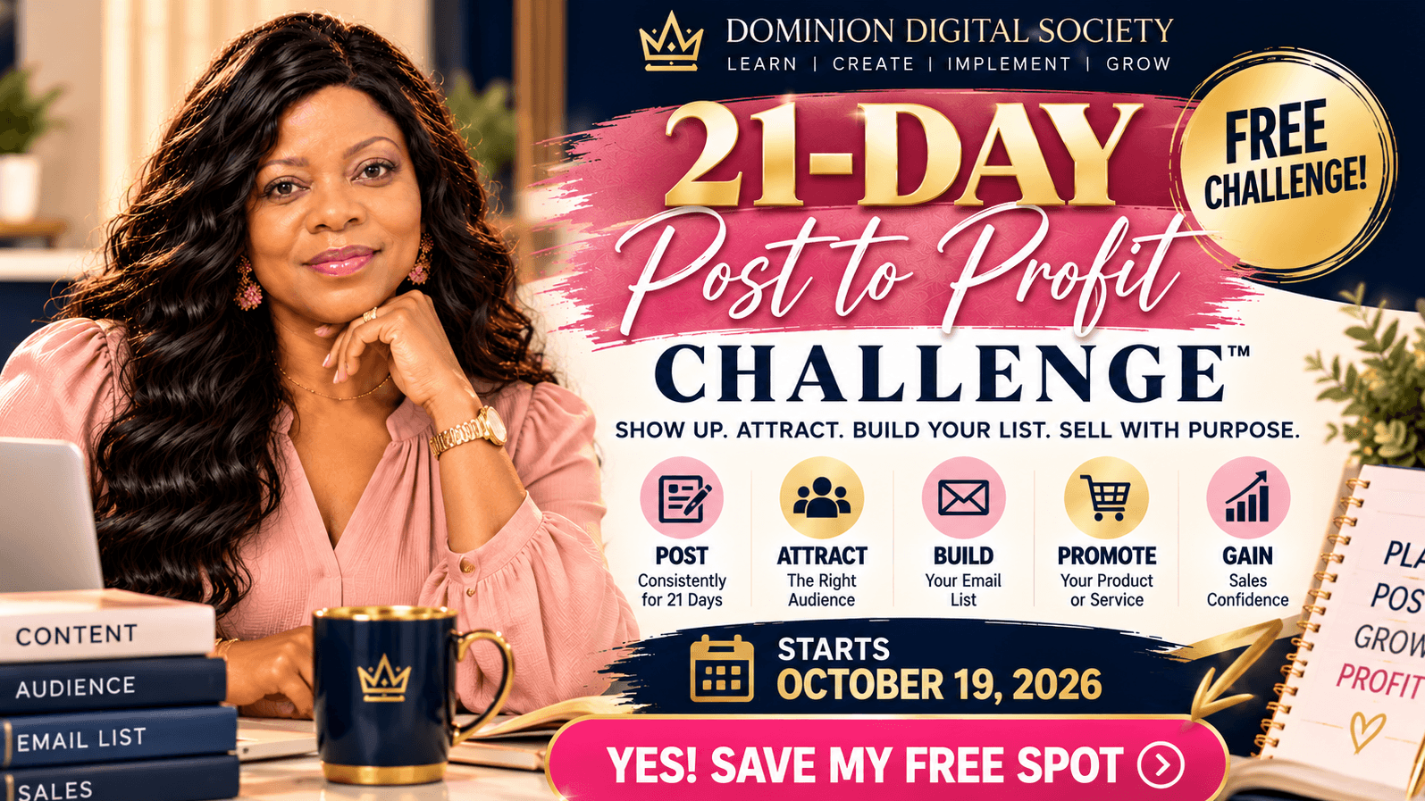 FREE 21-Day Post to Profit Challenge