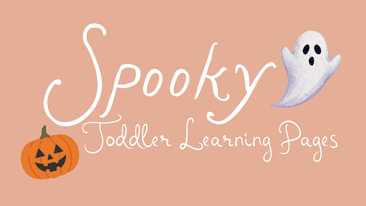 20 *Spooky* Toddler Learning Journal Printables