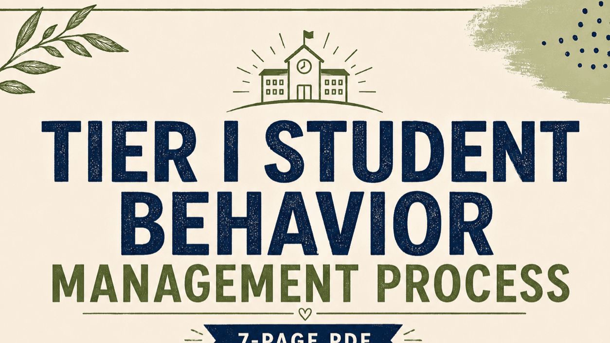 Get My Student Behavior Management Process Now!