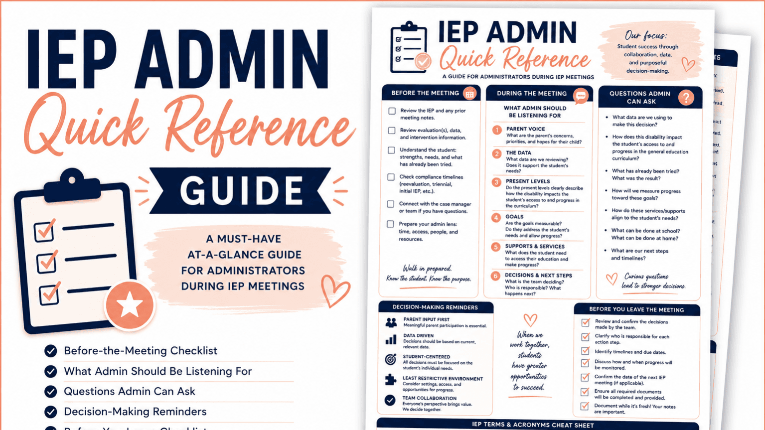 IEP Admin Quick Reference Guide