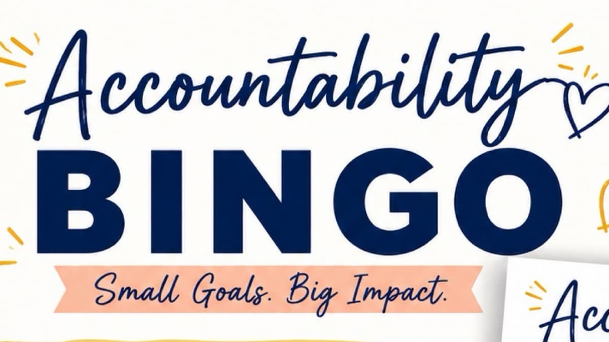 Get Accountability Bingo Now!