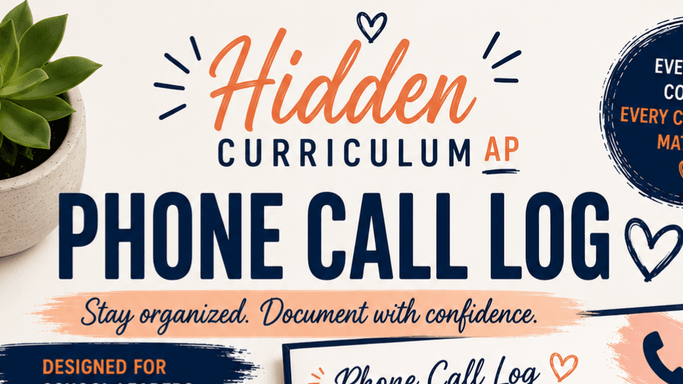 📞 AP Phone Call Log | Canva Template
