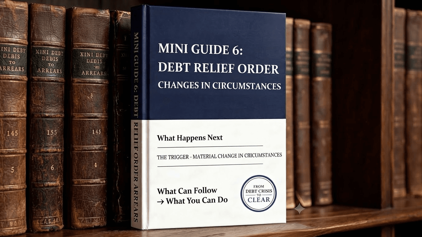 MINI GUIDE 6 DEBT RELIEF ORDER ARREARS 
