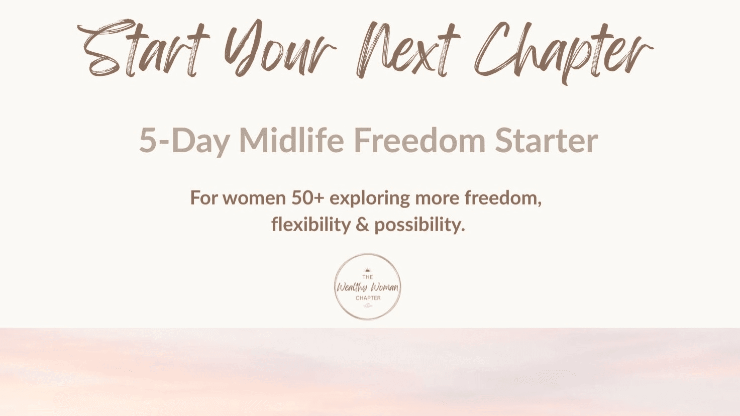 Start Your Next Chapter!