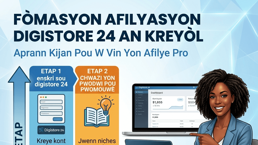 Kijan pou kòmanse Afilye ak Digistore24 