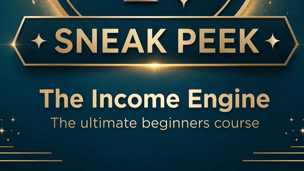 The Income Engine Sneak Peek