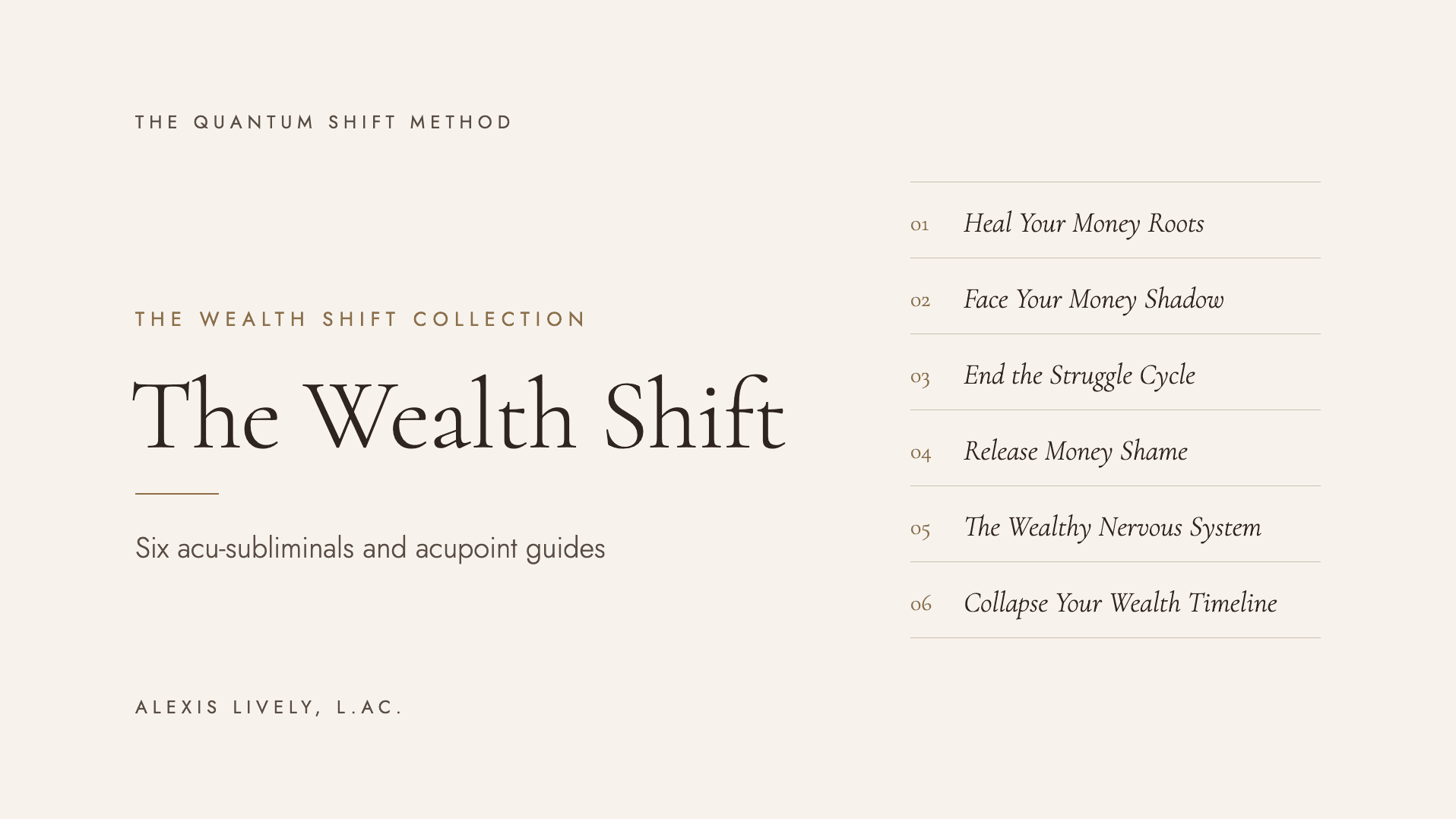 🎧 The Wealth Shift: 6 Acu-Subliminals