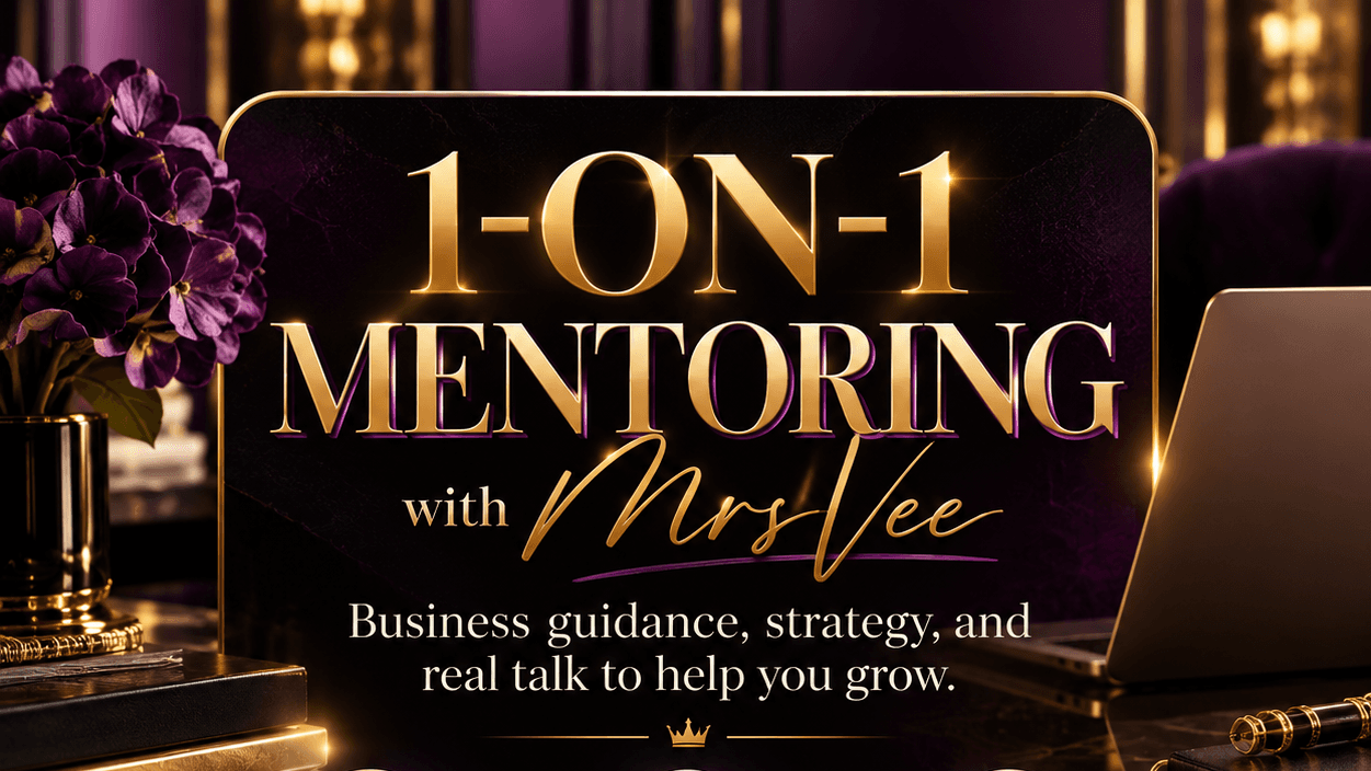 Book a 1 On 1  Mentor Call with MrsVee