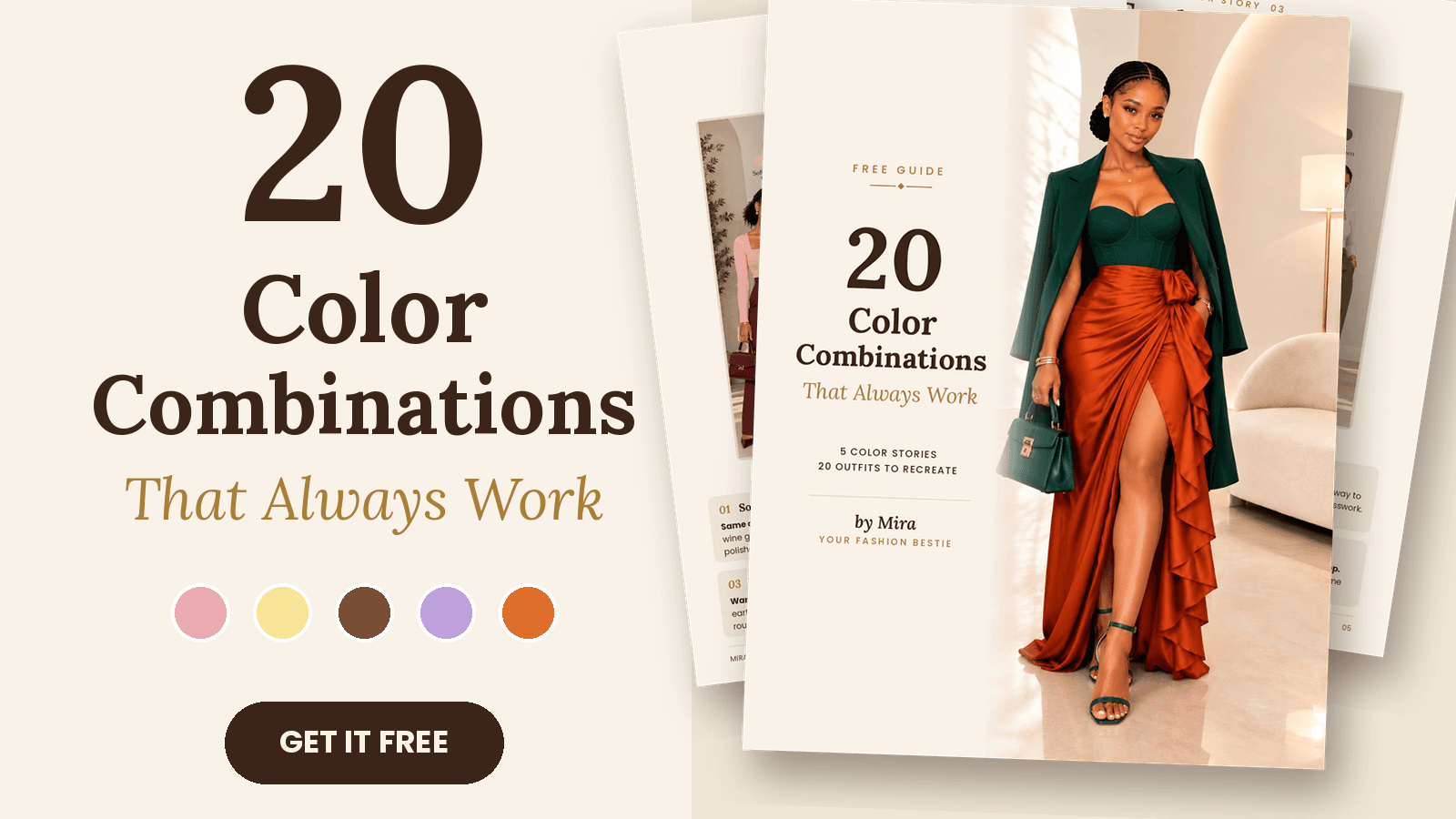 Get 20 Color Combinations for FREE 🤎