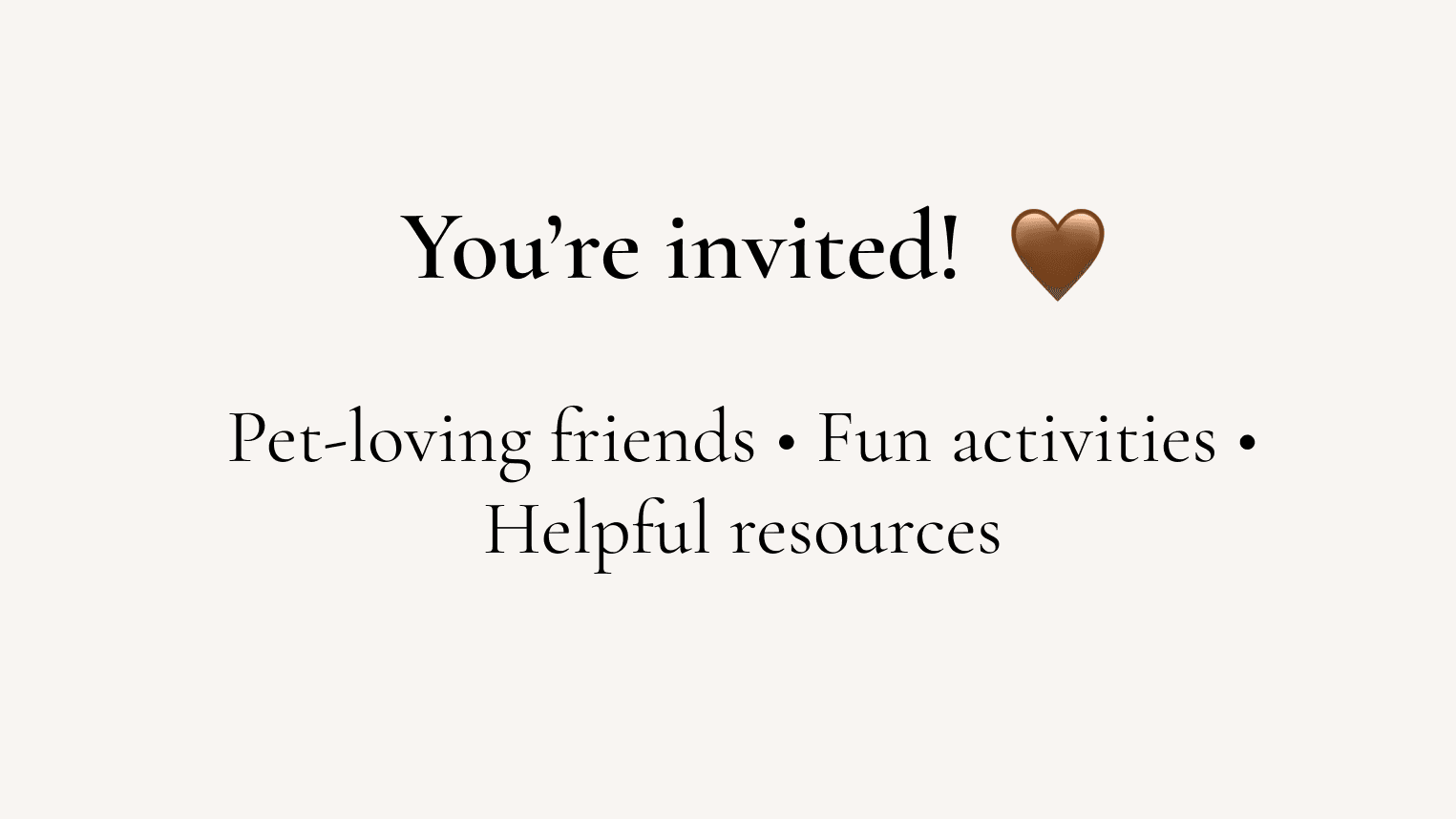 Join the Pet Parent Club!
