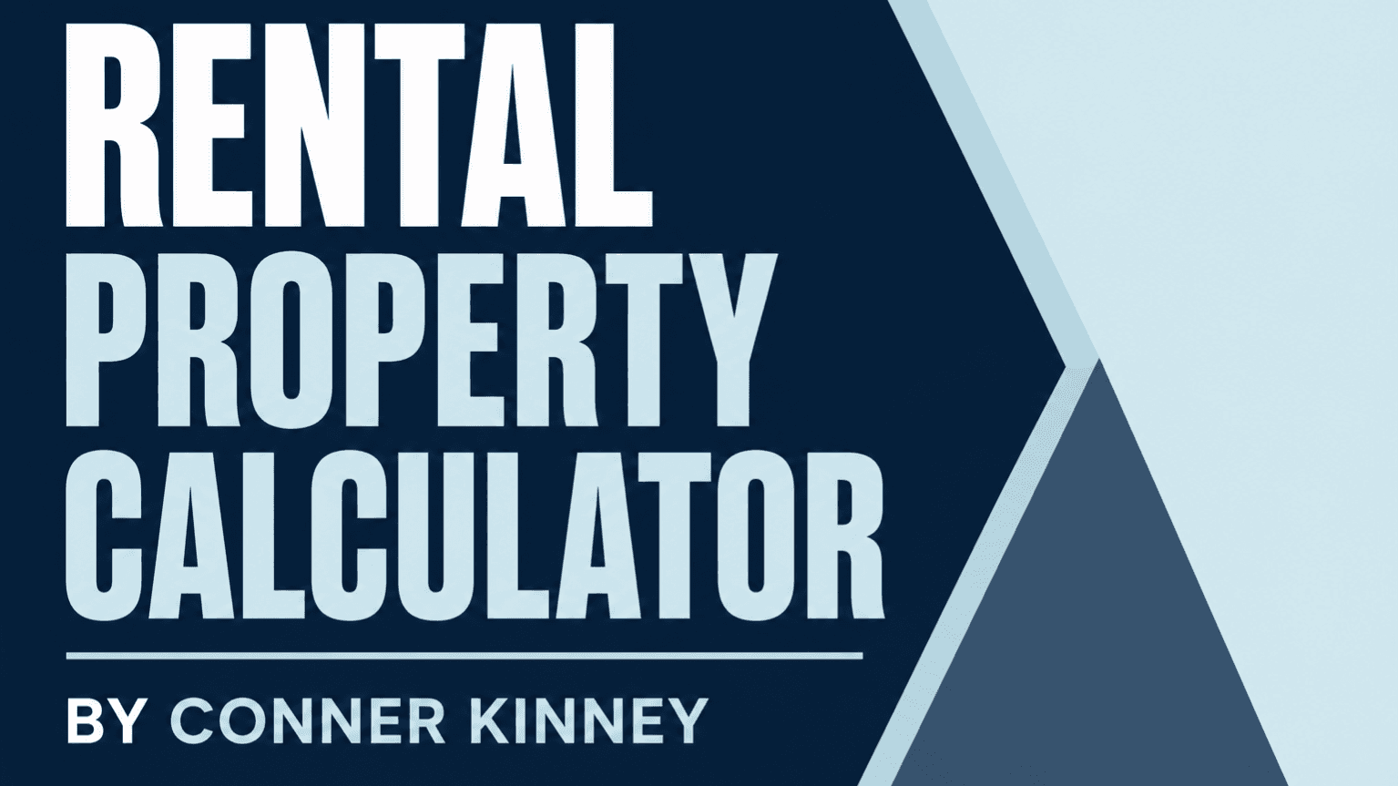 Free Rental Deal Analyzer + Seller Financing Bonus